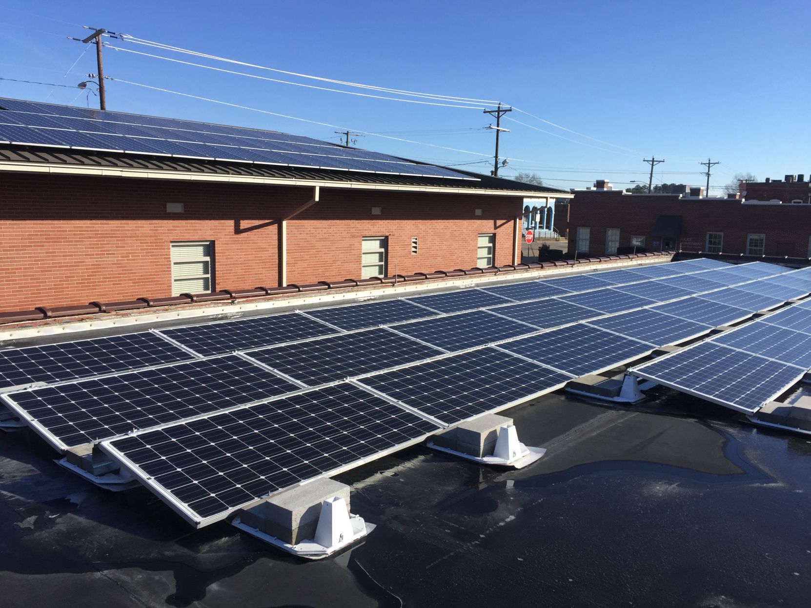 saluda town hall solar panels